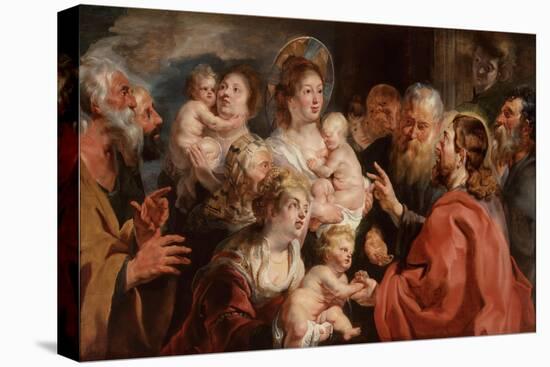 Suffer the Little Children to Come Unto Me, 1615-16-Jacob Jordaens-Premier Image Canvas