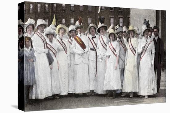 Suffragette Parade Marshals Assembled in Washington Square, New York City, 1912-null-Premier Image Canvas