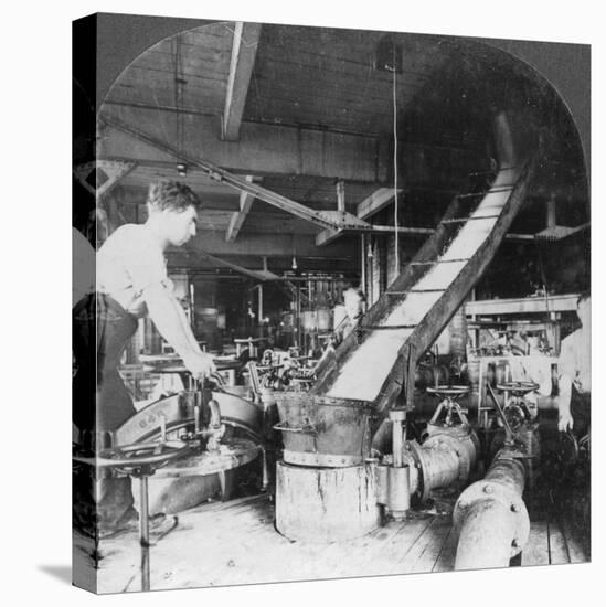 Sugar Beet Pulp and Juice Flowing from Tank to Tank, Montreal, Canada, Early 20th Century-null-Premier Image Canvas