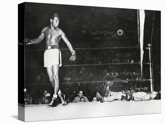 Sugar Ray Robinson, Knocked Out Filipino Flashy Sebastian in the First Round-null-Stretched Canvas