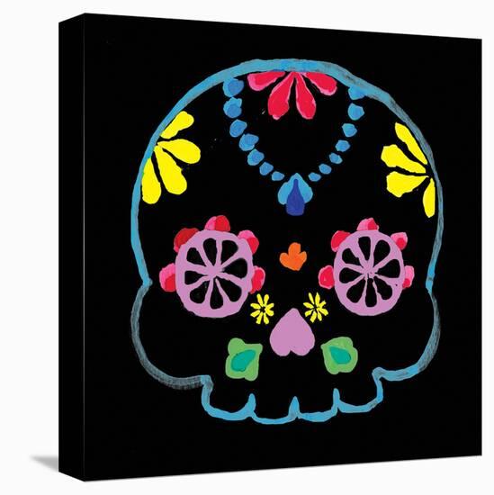 Sugar Skull Velvet II-Rosa Mesa-Stretched Canvas