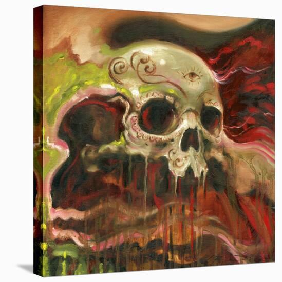 Sugar Skull-Claire Reid-Stretched Canvas