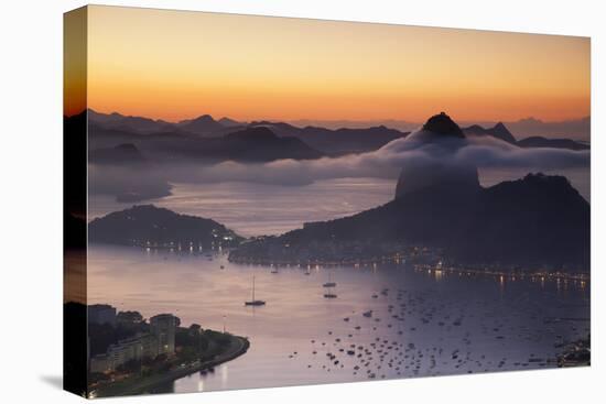 Sugarloaf Mountain (Pao De Acucar) at Dawn, Rio De Janeiro, Brazil, South America-Ian Trower-Premier Image Canvas