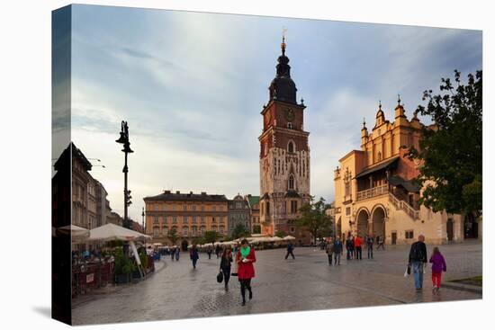 Sukiennice, the Renaisssance Cloth Hall, Rynek Glowny the Main Market Square, Krakow, Poland-null-Premier Image Canvas