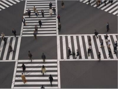 Sukiyabashi Pedestrian Crossing Ginza Tokyo Japan Photographic Print Gavin Hellier Art Com
