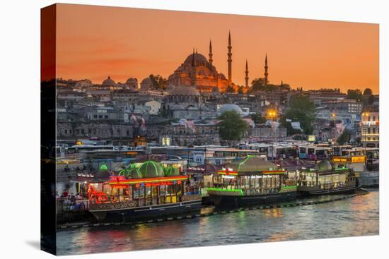 Suleymaniye Mosque and City Skyline at Sunset, Istanbul, Turkey-Stefano Politi Markovina-Premier Image Canvas