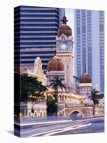Sultan Abdu Samad Building, Kuala Lumpur Law Court, Illuminated at Night, Kuala Lumpur, Malaysia-Charcrit Boonsom-Premier Image Canvas