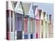 Summer Beach Huts in Focus-Assaf Frank-Stretched Canvas