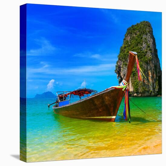 Summer Beach Tropical Landscape-SergWSQ-Premier Image Canvas