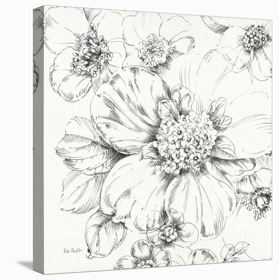 Summer Bloom III BW-Lisa Audit-Stretched Canvas