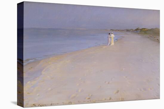 Summer Evening at the South Beach, Skagen, 1893-Peder Severin Kröyer-Premier Image Canvas