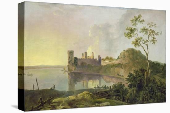 Summer Evening (Caernarvon Castle) c.1764-65-Richard Wilson-Premier Image Canvas