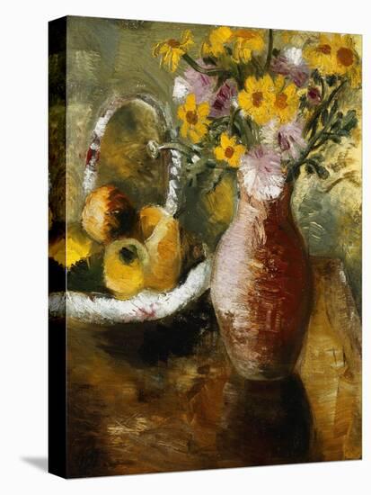 Summer Flowers in a Vase, (Oil on Canvas Laid on Board)-Paul Nash-Premier Image Canvas