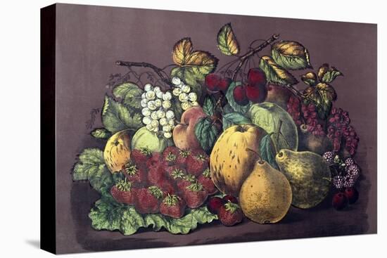 Summer Fruit-Currier & Ives-Premier Image Canvas