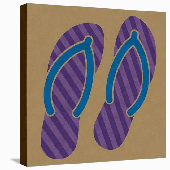 Summer Fun: Flip Flops-BG^Studio-Stretched Canvas