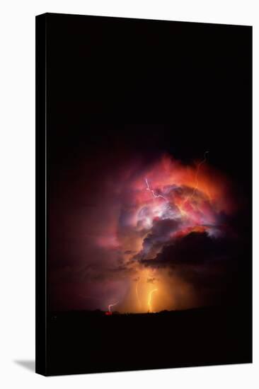 Summer Lightning Storm Near Tucson, Arizona-Keith Kent-Premier Image Canvas