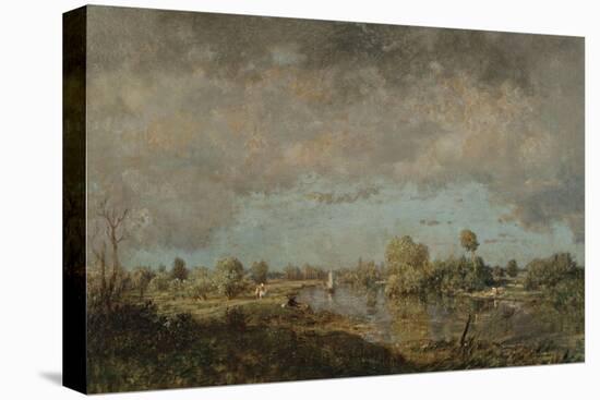 Summer Morning on the Oise River, 1850-Jean-Baptiste-Camille Corot-Premier Image Canvas