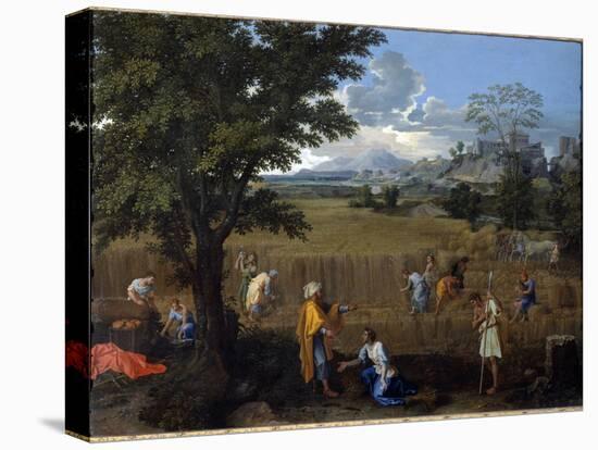 Summer or Ruth and Boaz - Oil on Canvas, 1660-1664-Nicolas Poussin-Premier Image Canvas