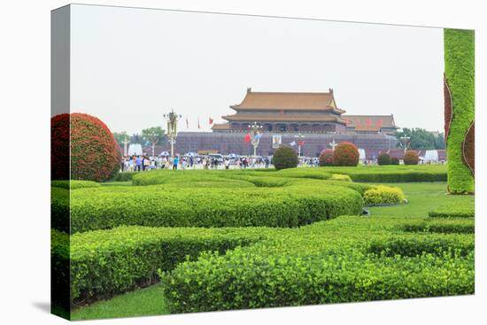 Summer Rain at Tien an Mien Square and Forbidden City, Beijing, China-Stuart Westmorland-Premier Image Canvas