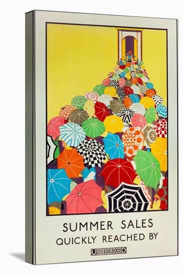 Summer Sales, Quickly Reached by Underground, 1925-Mary Koop-Premier Image Canvas