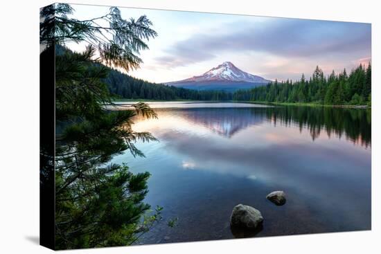 Summer Sunset at Trillium Lake, Oregon-Vincent James-Premier Image Canvas