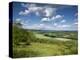 Summer View East Along the Surrey Hills, from White Down, Dorking in the Distance, North Downs, Sur-John Miller-Premier Image Canvas