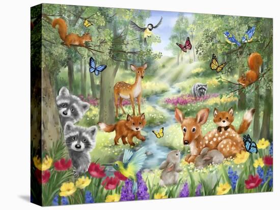 Summer Woodland Animals-MAKIKO-Premier Image Canvas