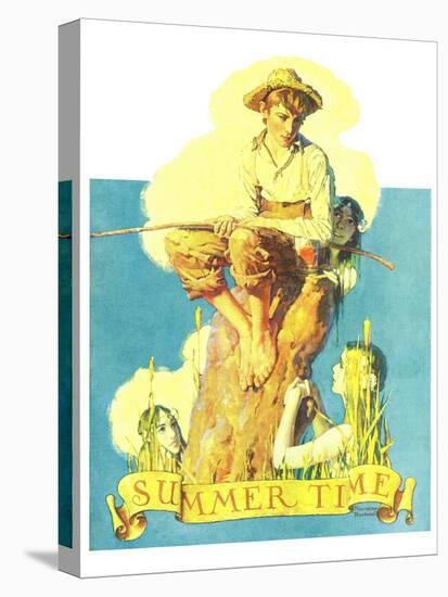 "Summertime, 1933", August 5,1933-Norman Rockwell-Premier Image Canvas