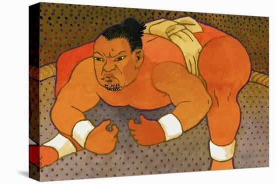 Sumo Wrestler-John Newcomb-Premier Image Canvas