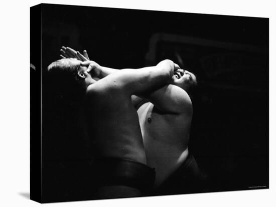 Sumo Wrestlers During Match-Bill Ray-Premier Image Canvas