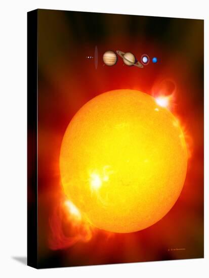 Sun And Its Planets-Detlev Van Ravenswaay-Premier Image Canvas