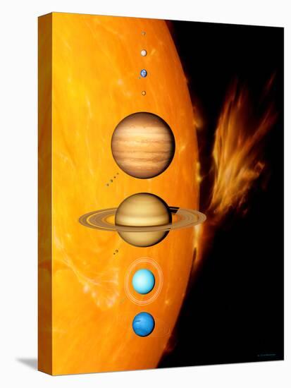 Sun And Its Planets-Detlev Van Ravenswaay-Premier Image Canvas