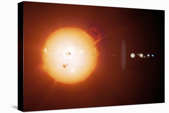 Sun And Planets, Size Comparison-Detlev Van Ravenswaay-Premier Image Canvas