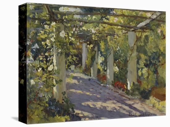 Sun Dappled Garden with Trellis-Colin Campbell Cooper-Premier Image Canvas