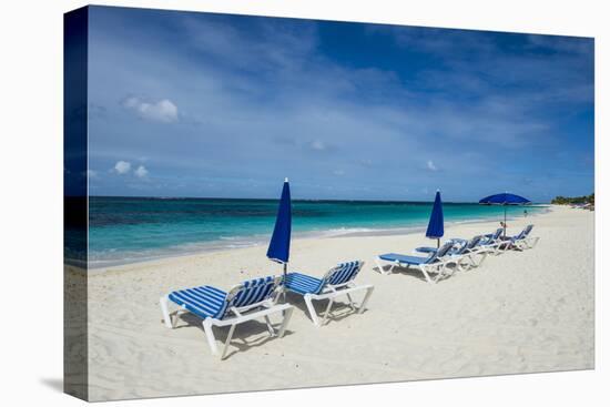 Sun loungers on world class Shoal Bay East beach, Anguilla, British Oversea territory, West Indies,-Michael Runkel-Premier Image Canvas