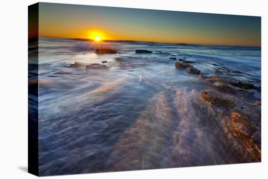 Sun Rays over the Pacific Ocean Near Sunset Cliffs in San Diego, Ca-Andrew Shoemaker-Premier Image Canvas