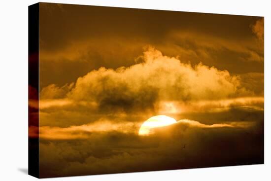 Sun Rising Through the Clouds at Dawn, ANWR, Alaska, USA-Steve Kazlowski-Premier Image Canvas