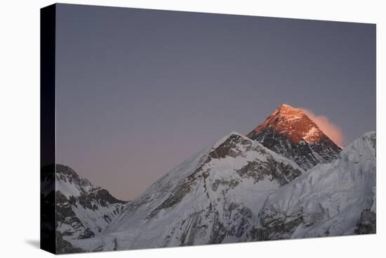 Sun Sets on Mount Everest Seen from Kala Patar, Khumbu, Himalayas, Nepal, Asia-Alex Treadway-Premier Image Canvas