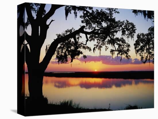 Sun Setting over Brickhill River-James Randklev-Premier Image Canvas