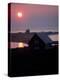 Sun Setting over Newly Constructed Prefabricated House on Block Island-John Zimmerman-Premier Image Canvas