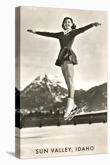 Sun Valley, Idaho, Skater in Air-null-Stretched Canvas