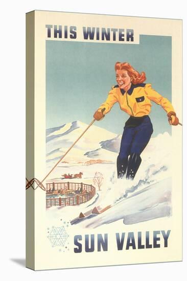 Sun Valley, Idaho Travel Poster-null-Stretched Canvas