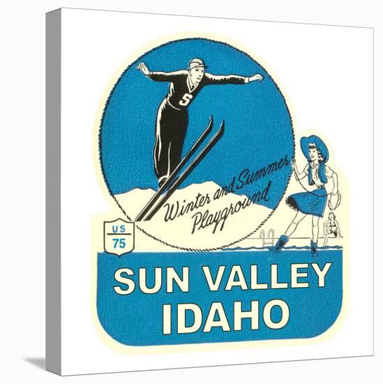 Sun Valley, Idaho, Winter and Summer Playground-null-Stretched Canvas