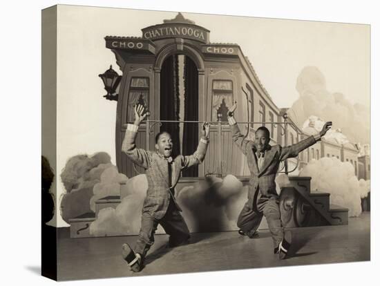 Sun Valley Serenade, Nicholas Brothers, 1941, Doing A Dancing Split-null-Stretched Canvas