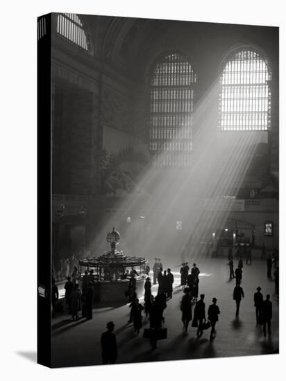 Sunbeams Streaming into Grand Central Station, NYC-Philip Gendreau-Stretched Canvas