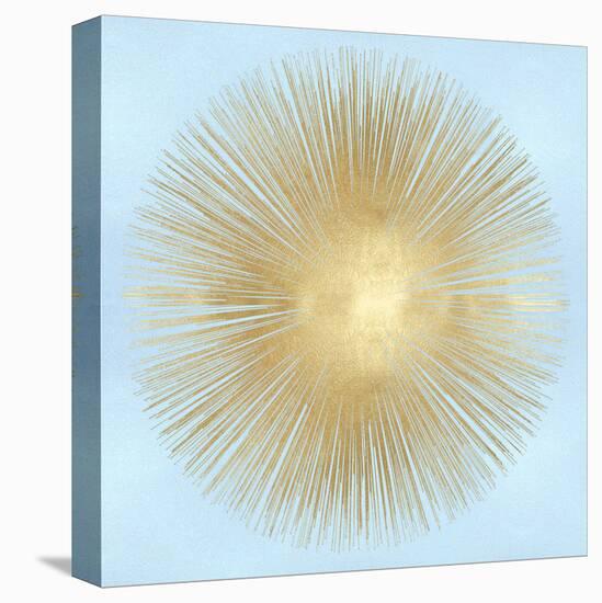 Sunburst Gold on Light Blue I-Abby Young-Stretched Canvas