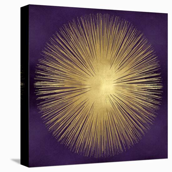 Sunburst Gold on Purple I-Abby Young-Stretched Canvas