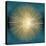 Sunburst Gold on Teal I-Abby Young-Stretched Canvas