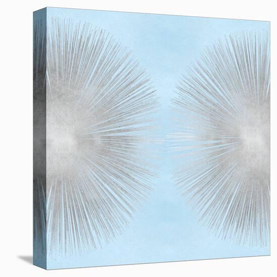 Sunburst Silver on Blue II-Abby Young-Stretched Canvas