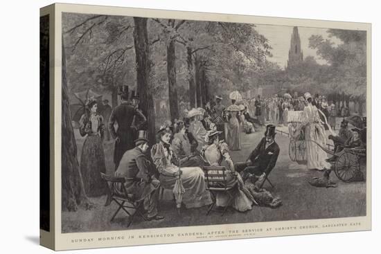 Sunday Morning in Kensington Gardens, after the Service at Christ's Church, Lancaster Gate-Arthur Hopkins-Premier Image Canvas